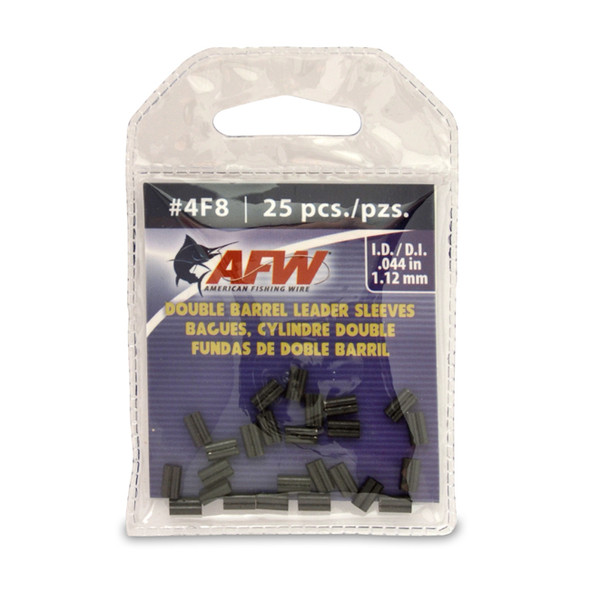 Afw - double barrel crimp sleeves - sort