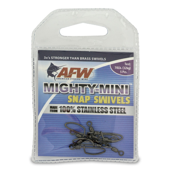 AFW - Mighty Mini Stainless Steel Crane Swivels - Gunmetal Black 