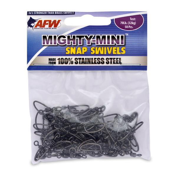 AFW Mighty-Mini Stainless Steel Split Rings For Fishing - 11-105kg (24-230lbs)