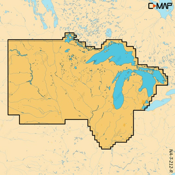 C-map Reveal X Inland Us Lakes North Central Microsd