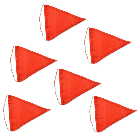 C&H Lures -  Release Flag, Red, 6 in x 5.5 in / 15.2 cm x 13.9 cm, 6 pc