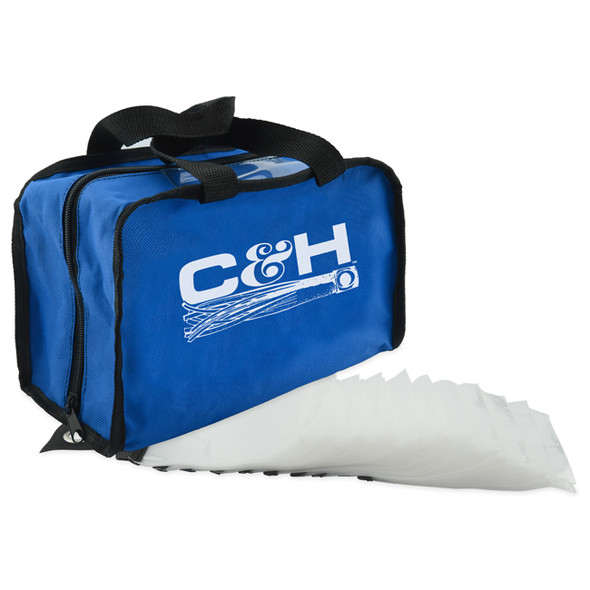 C&H Lures - King Rig Bag with 50 Rig Bags Inside, Blue
