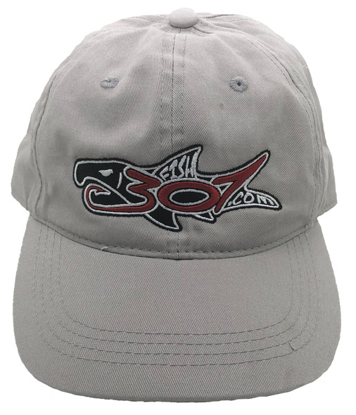 FISH307.com Embroidered LIGHT GRAY Logo Cap / Hat