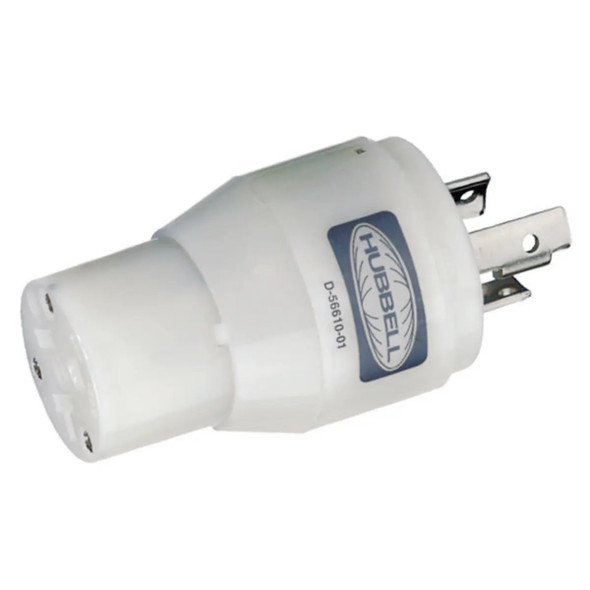 Hubbell Hbl31cm29 Adapter 15a Female To 30a Male