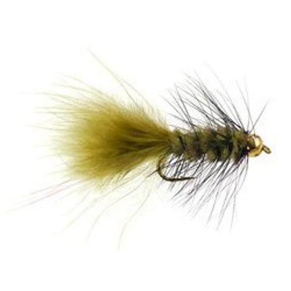 Bead Head Streamer Flies - Wooly Bugger Olive - Hook Size : 10