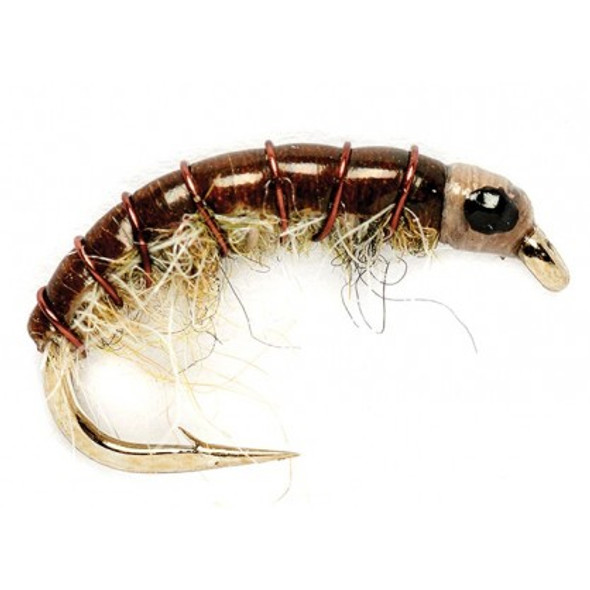 Nymph Flies - Gray Scud - Hook Size : 10