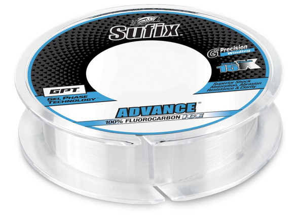 Sufix advance® 100% fluorocarbono - transparente - carretel de 50 jardas