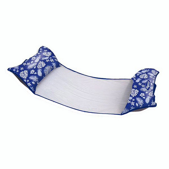 Aqua Leisure 4-i-1 Monterey Hammock Supreme XL 53" x 31,5" - Hibiscus Pineapple Royal Blue