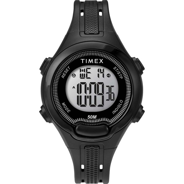 Timex DGTL 38 mm Damenuhr – schwarzes Gehäuse und Armband