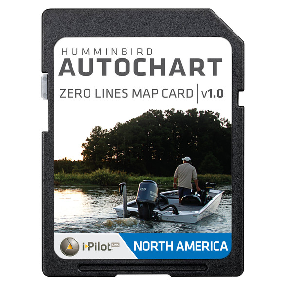 Humminbird AutoChart Zero Lines Map Card