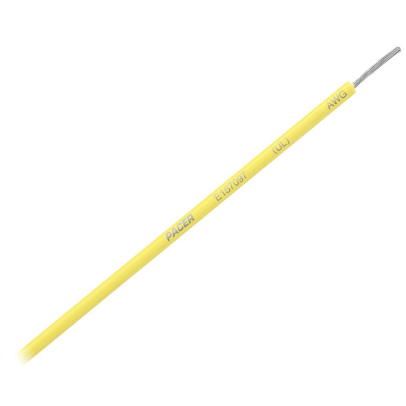 Pacer Yellow 10 AWG Primary Wire - 25'