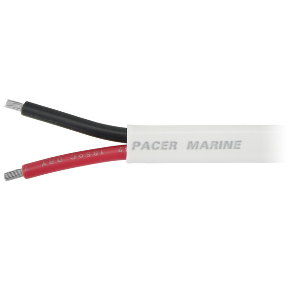 Pacer 16/2 awg duplexkabel - röd/svart - säljs per fot
