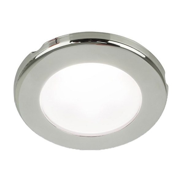 Hella Marine EuroLED 75 3" Round Screw Mount Down Light - White LED - Stainless Steel Rim - 24V