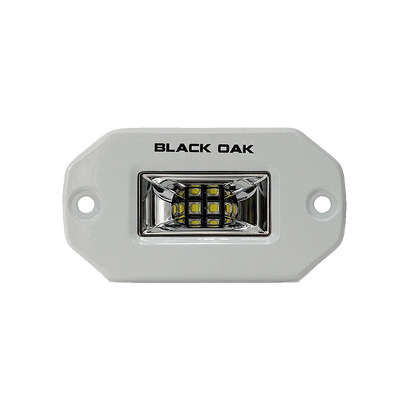 Black Oak Pro Series 2" Flush Mounted Scene Light - White