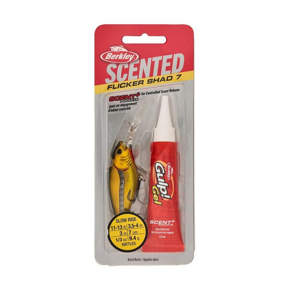 Berkley Scented Flicker Shad 7 - Black Gold