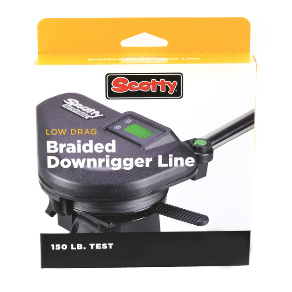 Scotty 150lb. test - Low Drag Braided Downrigger Line - 300 ft