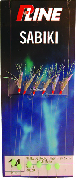 P-Line smfs12 sabiki rig hage aurora fiskeskind mylar sabiki ri