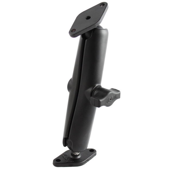 RAM Mount Kugelhalterung mit 1 Zoll Durchmesser, langem Arm und 2 Diamantbasen