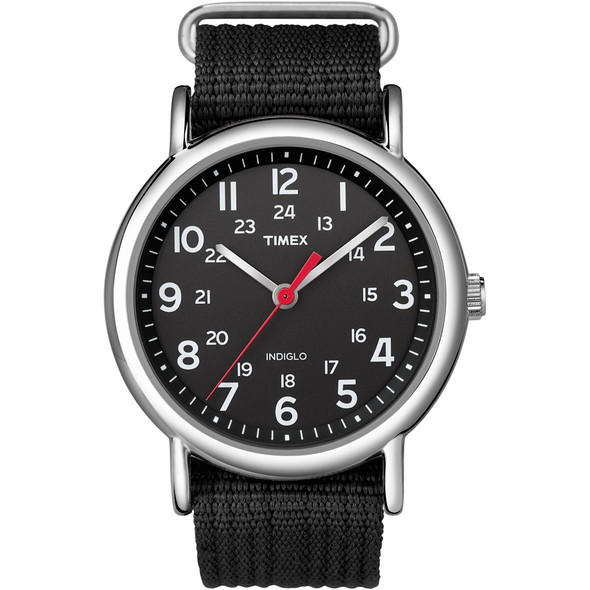 Timex Weekender Slip-Thru-Uhr – Schwarz