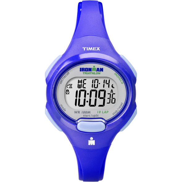 Relógio Timex ironman tradicional de tamanho médio de 10 voltas - azul