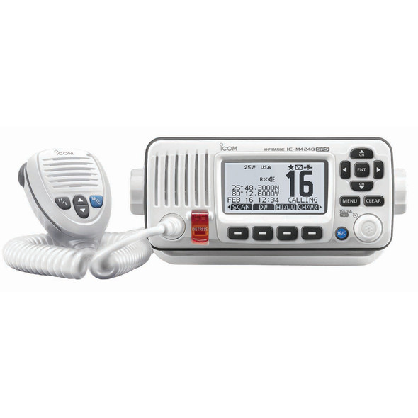 Radio VHF Icom M424G avec GPS intégré - Blanc