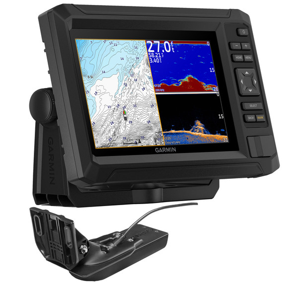 Garmin ECHOMAP UHD2 73CV Kartenplotter/Fischfinder-Kombination mit US-Inlandkarten und GT20-TM