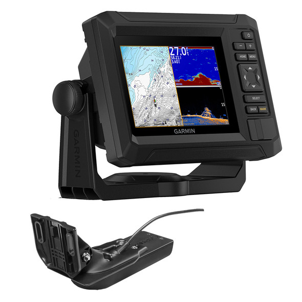 Garmin ECHOMAP UHD2 53CV Kartenplotter/Fischfinder-Kombination mit US-Inlandkarten und GT20-TM