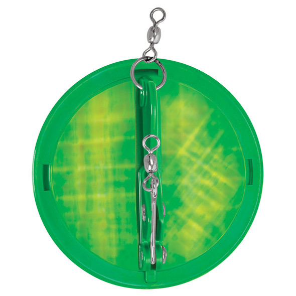 Luhr-jensen 4-1/8" Dipsy Diver - Kelly Green/Silver Bottom Moon Jelly