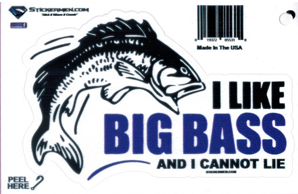 I Like Big Bass & I Cannot Lie Sticker By Stickermen