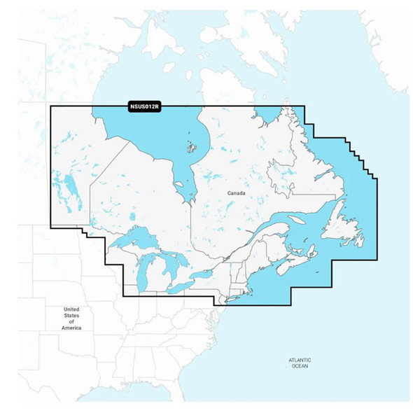 Garmin Navionics + nsus012r canada, øst og store søer