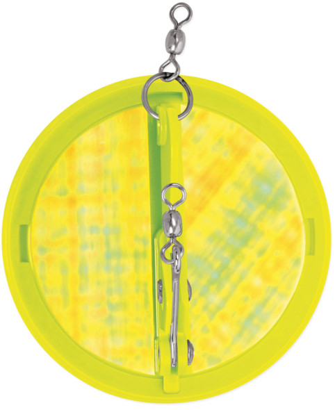 Luhr Jensen Dipsy Diver - Chartreuse / Silver Bottom Moonjelly   - 3 1/4"