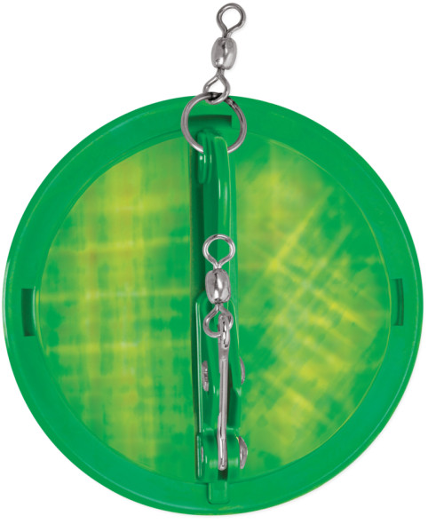 Luhr Jensen dipsy plongeur - gelée de lune vert kelly / fond argenté - 3 1/4"