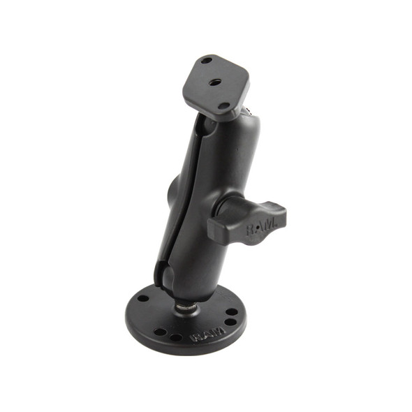 RAM® Tube™ Rod Holder with Round Plate for Salt Water Use