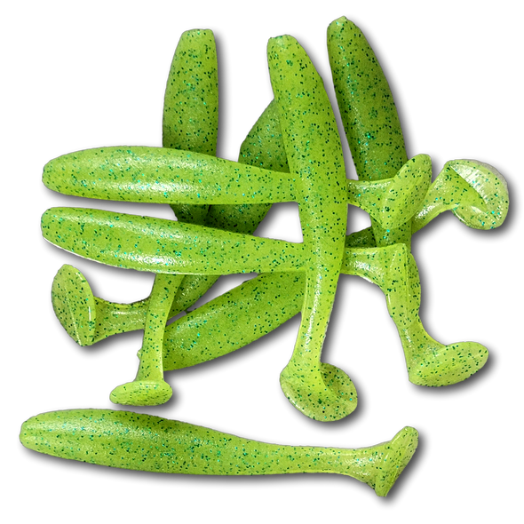 Parsons Lures Paddle Tail Shiner - Ecto Glow