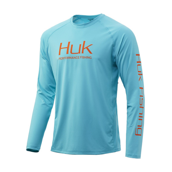 Huk Pursuit Vented Long Sleeve - Scuba Blue Huk Pursuit Vented Long Sleeve - Scuba Blue