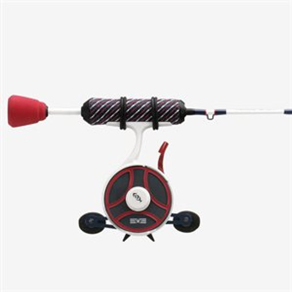 13 Fishing - FreeFall Ghost Patriot (USA Election) Edition Ice Combo 27" UL - FF Ghost + Tickle Stick Tennessee Handle - RH 13 Fishing - FreeFall Ghost Patriot (USA Election) Edition Ice Combo 27" UL - FF Ghost + Tickle Stick Tennessee Handle - RH
