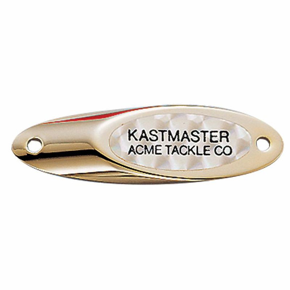 Acme Tackle Kastmaster Spoons - 1/4OZ - Gold / Gold Prism Tape