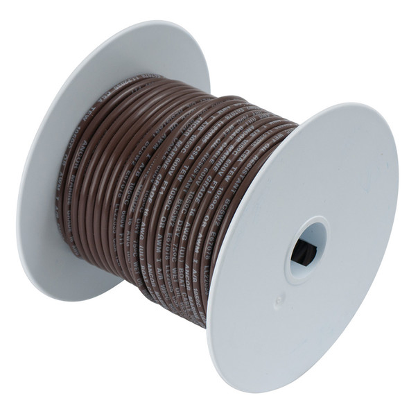 Ancor Brown 10 AWG Tinned Copper Wire - 100'