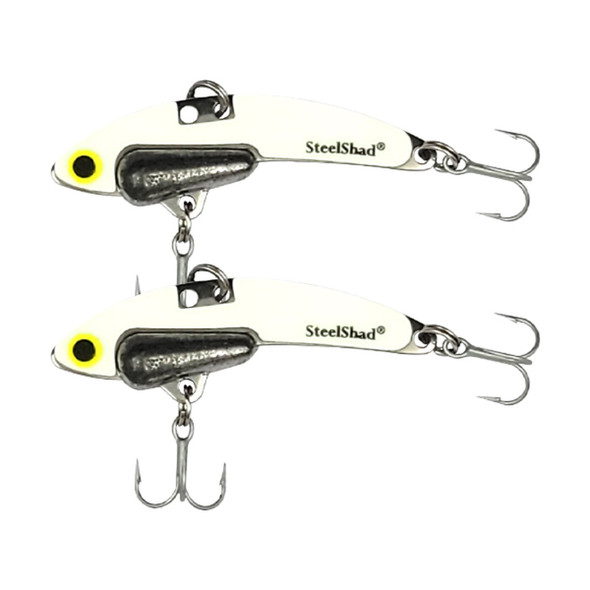 SteelShad Mini Series Fishing Lures - 1/4 oz. Glow - 2 Pack SteelShad Mini Series Fishing Lures - 1/4 oz. Glow - 2 Pack