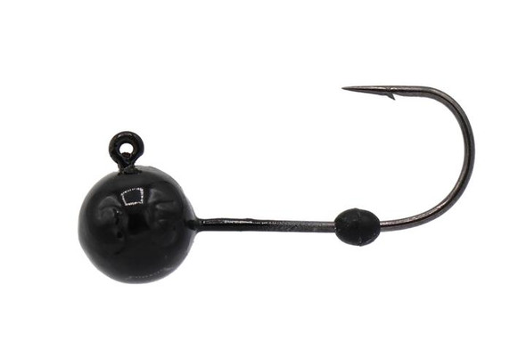 EuroTackle Micro Finesse Soft-lock Tungsten Jig Head - Black 1/8oz Size 4 Hook EuroTackle Micro Finesse Soft-lock Tungsten Jig Head - Black 1/8oz Size 4 Hook