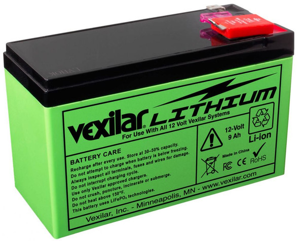 Vexilar Lithium Battery - 12 VOLT/9 AMP