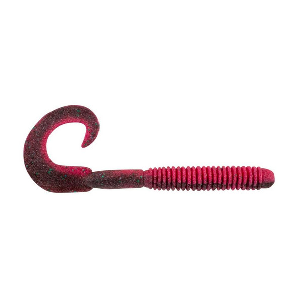 Berkley PowerBait® MaxScent Lunch Worm - Red Shad Green Glitter Berkley PowerBait® MaxScent Lunch Worm - Red Shad Green Glitter
