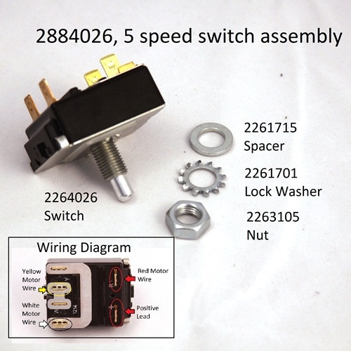 Minn Kota Ersatzteil 2064023: Speed Switch/Drehschalter