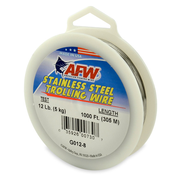AFW - Stainless Steel Trolling Wire T304 - Bright - 1000 Feet