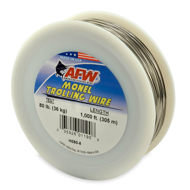 AFW - Monel Trolling Wire Nickel-Copper Alloy - Bright - 1000 Feet