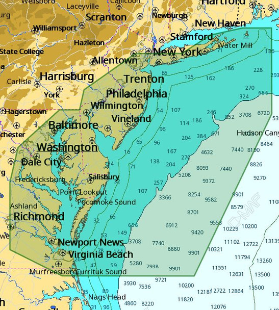 C-map M-na-d941 4d Local Block Island - Norfolk