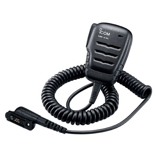 Icom Hm236 Compact Waterproof Speaker Microphone