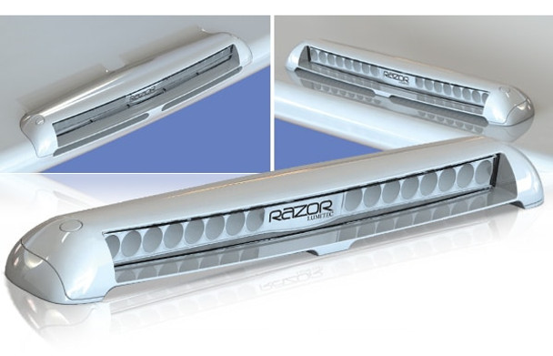 Lumitec Razor Spot Light Bar Flush Mount White Led White Housing 12/24v