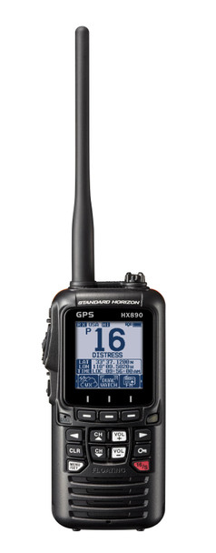 Standard hx890bk portable vhf 6w classe h dsc gps noir