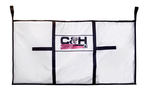 C&H Lures - Tournament Fish Bag, X-Large Billfish 40 in x 88 in / 101 cm x 223.5 cm, with Dual Zippers & Drain Plug, White